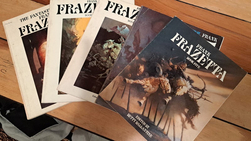 The Fantastic Art of Frank Frazetta - Full Collection 5 Books Carousel 1