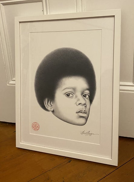 Original Artwork Signed by Owen Dippie- "Michael Jackson"-Originales Exhibition Carousel 1