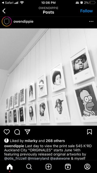 Original Artwork Signed by Owen Dippie- "Michael Jackson"-Originales Exhibition Carousel 2