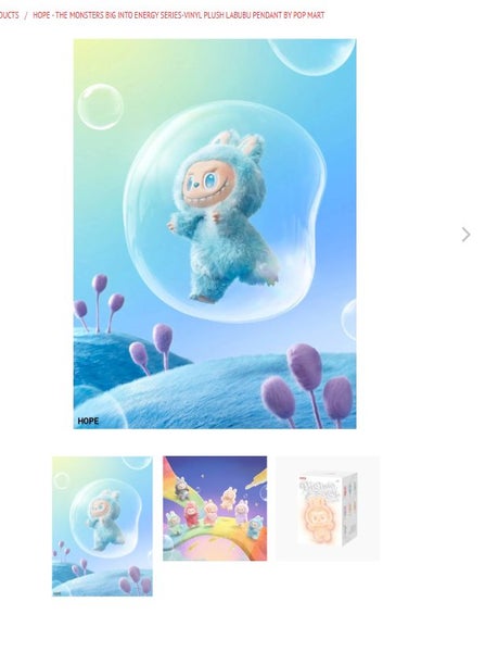 Labubu 3.0 Big into Energy Series-Vinyl Plush Pendant- HOPE Carousel 2