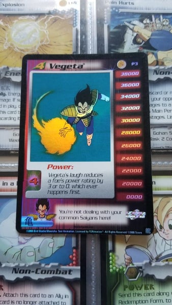 Dragonball Z card - Vegeta silver foil promo Carousel 1