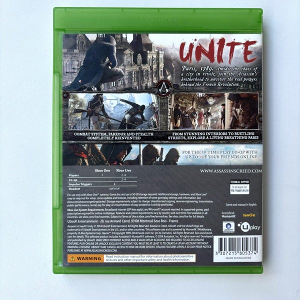 Assassins Creed Unity Xbox One Carousel 2