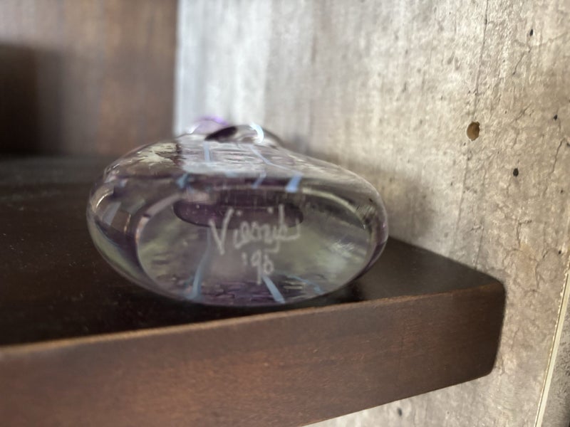 Lovely Peter Viesnik Hand Blown Glass Vase Carousel 5