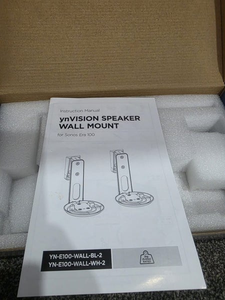 Sonos ERA 100 Speaker - Black wall mount Carousel 1