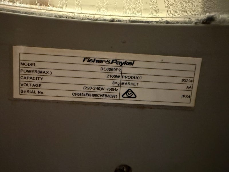 Fisher & Paykel 8kg Series 7 Condensing Dryer - $1 RESERVE!! Carousel 3