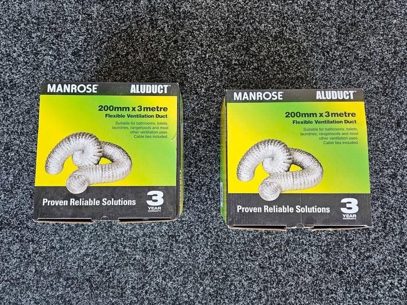 NEW Manrose Aluduct 200mm x 3m Carousel 2