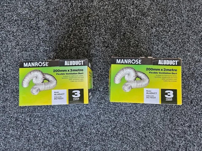 NEW Manrose Aluduct 200mm x 3m Carousel 1