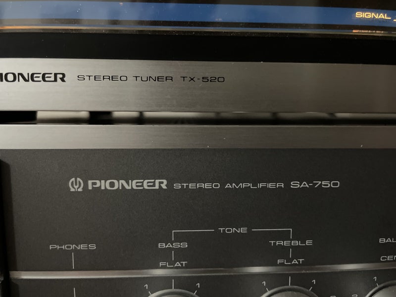 Pioneer Stereo Amplifier SA-750 & Tuner TX-520 | Clean Vintage Pair with Phono Carousel 2