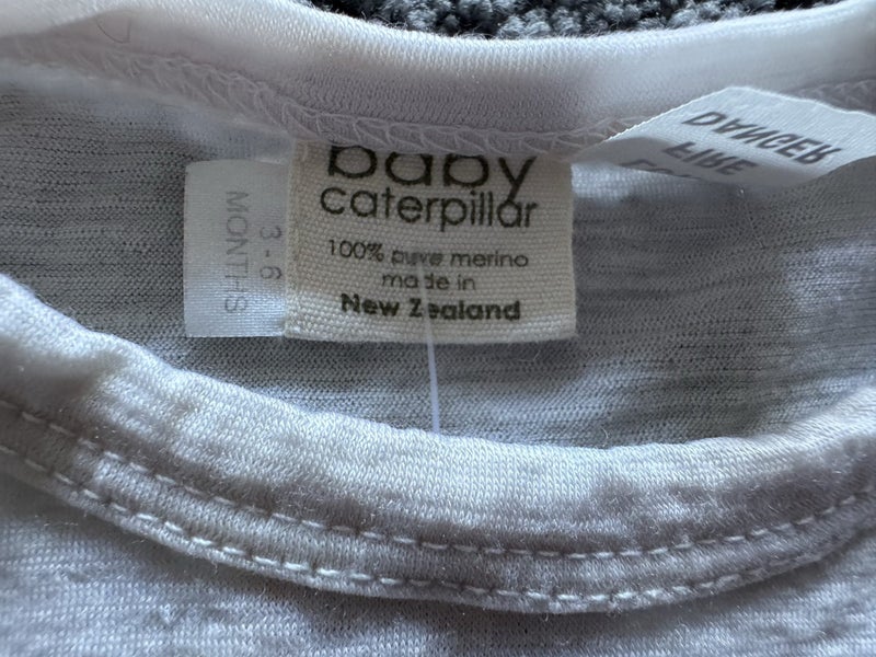 Baby Caterpillar pure merino soft singlet 3-6mths62864737394051111