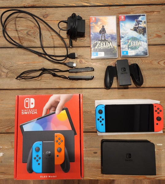 Nintendo Switch OLED Console + 2x Zelda Games Carousel 1