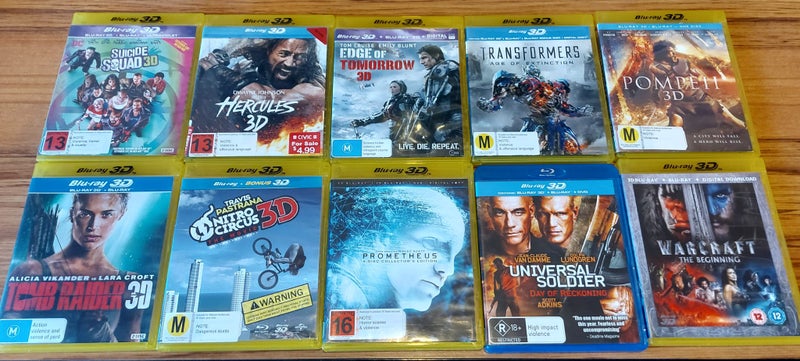 **BULK 3D ACTION 3D BLURAY BUNDLE** Carousel 1