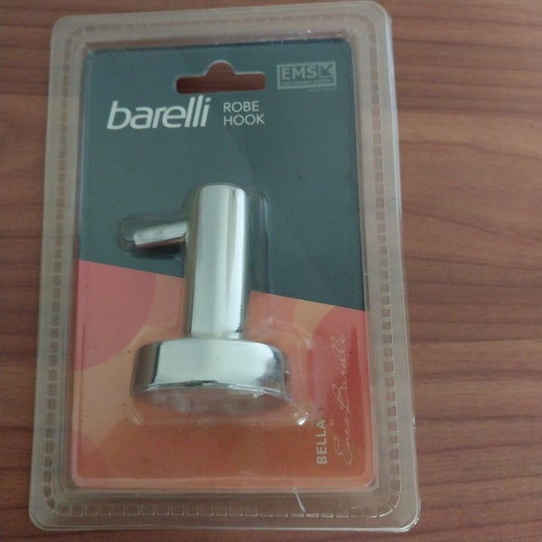 BARELLI CHROME BATHROOM TOWEL/CLOTHES HOOK Carousel 1