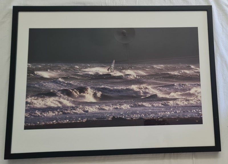 WINDSURFER PETONE BEACH FRAMED PHOTOGRAPH BY PHIL REID Carousel 1