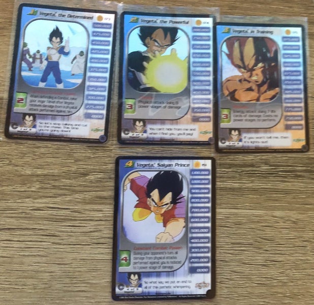 Vegeta lv1-3 (reforged) plus lv4 from trunks saga Carousel 1