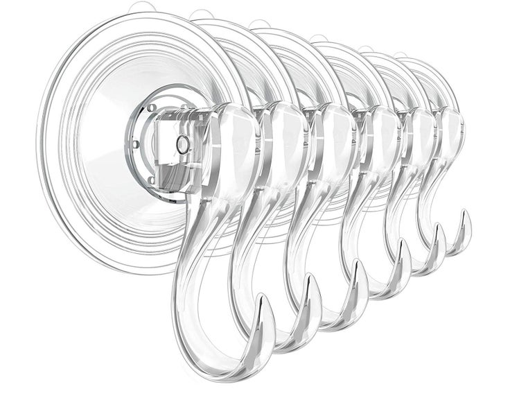 Wreath Hanger, Large Clear Reusable Heavy Duty Wreath Hanger Suction Cup with Carousel 1