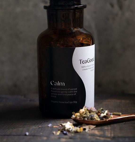 TeaGood Calm Organic Loose Leaf Tea w/ Sacred Flowers & Medicinal Mushrooms -... Carousel 2