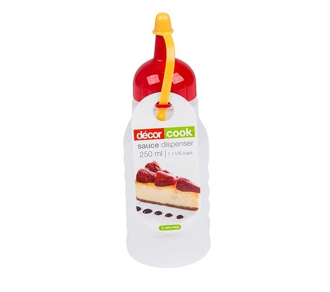 Decor(R) Cook(TM) Sauce Dispenser - 250ml (Clear, Red, Yellow) Carousel 1