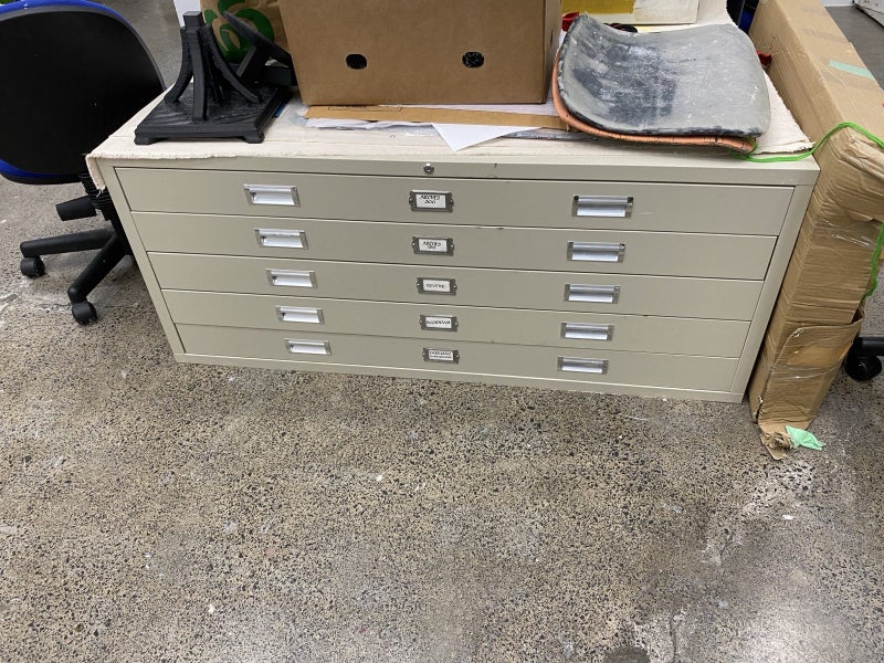 A0 Plan drawers/plan storage 1300mm wide x 940mm deep x 550 high Carousel 1