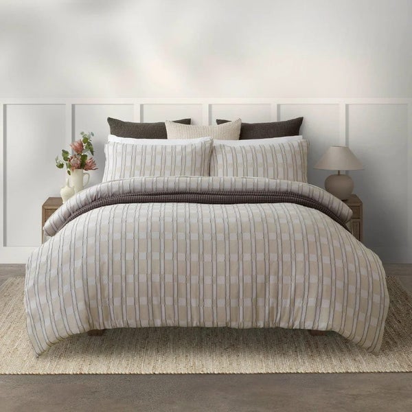 Iva Duvet Set by Baksana - Beige Carousel 1