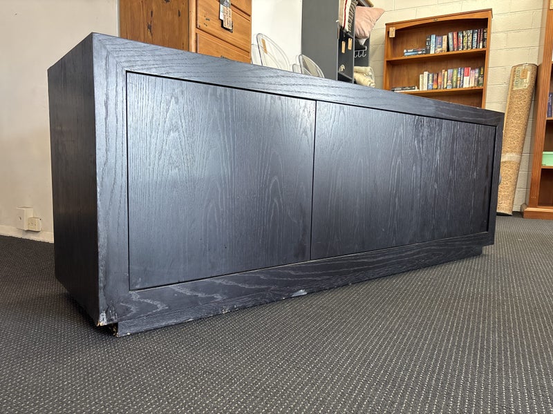 Large Dark Brown Veneer Entertainment unit Carousel 2