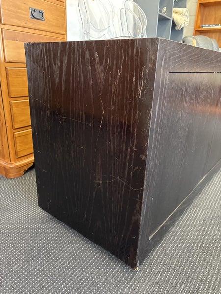 Large Dark Brown Veneer Entertainment unit Carousel 19