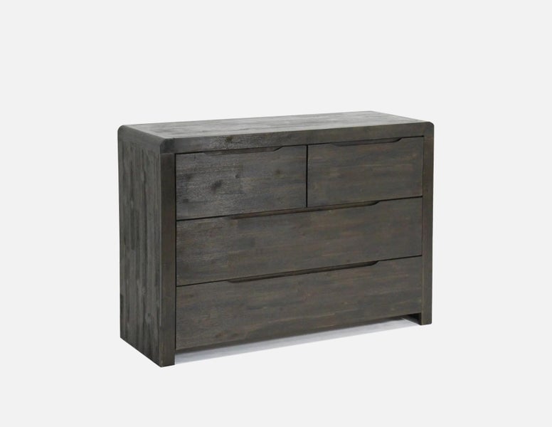 Lowboy Acacia Wood Black Wash Bora Carousel 1