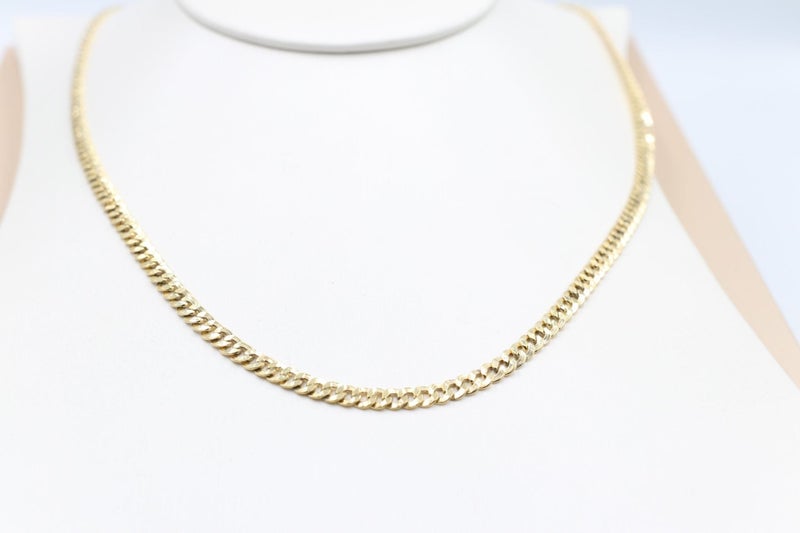 9ct Gold Italian Tight Curb Chain 60cm Carousel 6