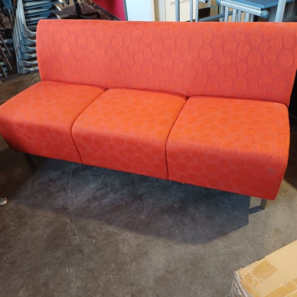Orange couch- 3 seater Carousel 1