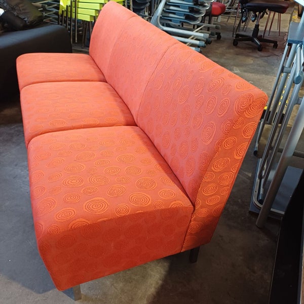 Orange couch- 3 seater Carousel 2