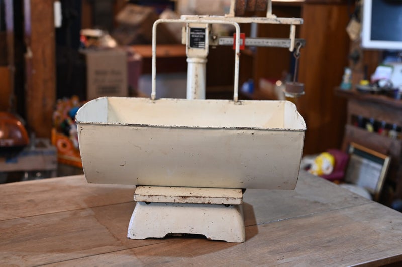 antique baby scales from Wellington Hospital Carousel 1