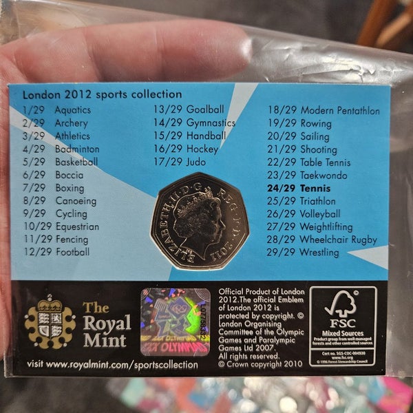 2012 Olympic 50p collection. Carousel 7