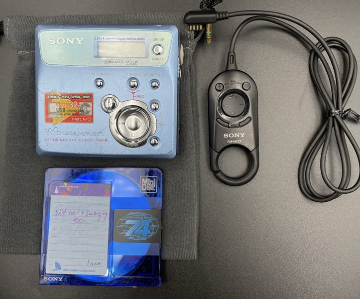 Sony MZ-N505 NetMD Minidisc recorder with remote fully working Carousel 1