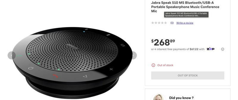 Jabra Speak 510 MS Bluetooth/USB-A Carousel 4