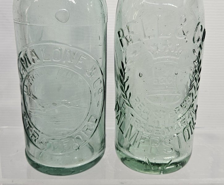 4 x nice pictorial 10oz aqua crown top bottles Carousel 3