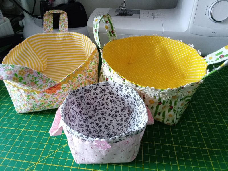 Fabric storage baskets62995624688641113