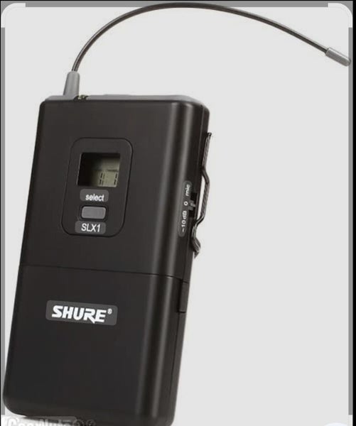 Shure SLX1 wireless bodypack transmitter, part of the SLX wireless microphone sy Carousel 1