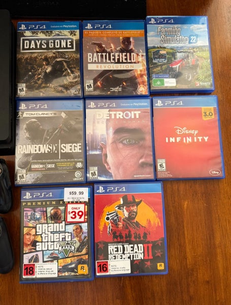 Playstation 4, 32inch TV, Games, Google Chromecast Carousel 2