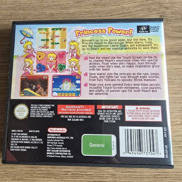 Nintendo DS Super Princess Peach Game - Complete Carousel 2