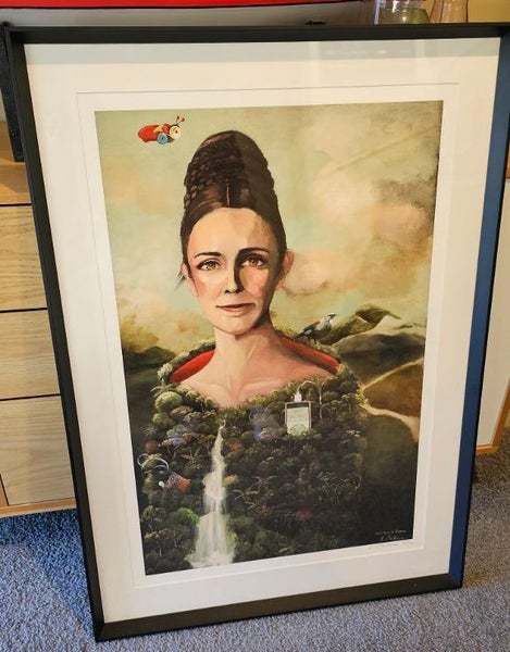 Ltd Edition of 300. NZ Pop/Political Art Piece. "Lock-down in Paradise 2020". Carousel 2