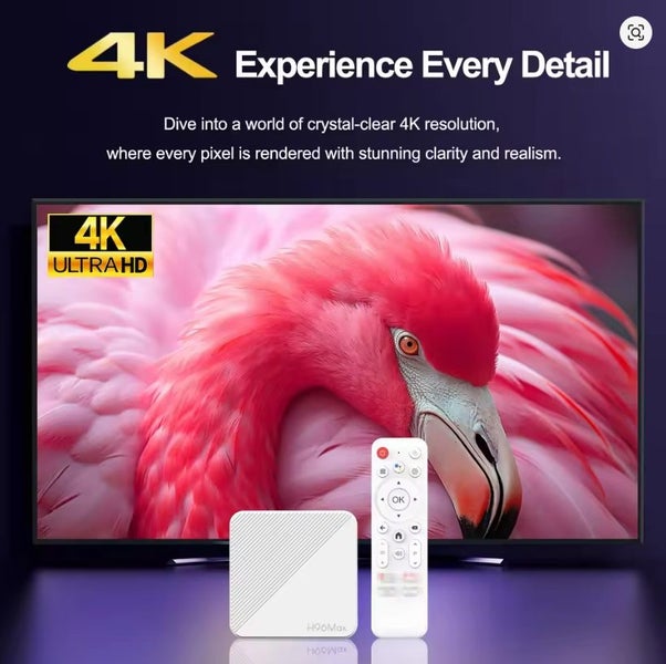 Android TV Box H96 MAX Allwinner H313 & 100M Lan 4K HDR 2.4G 5G wifi 6 2GB 16GB Carousel 2