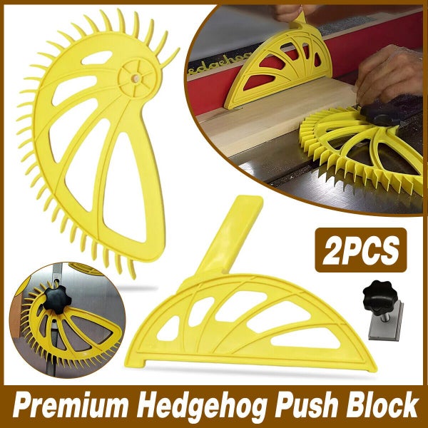 2X Push Stick Table Saw Premium Hedgehog Push Block Adjustment Cutting Wood Tool Carousel 1