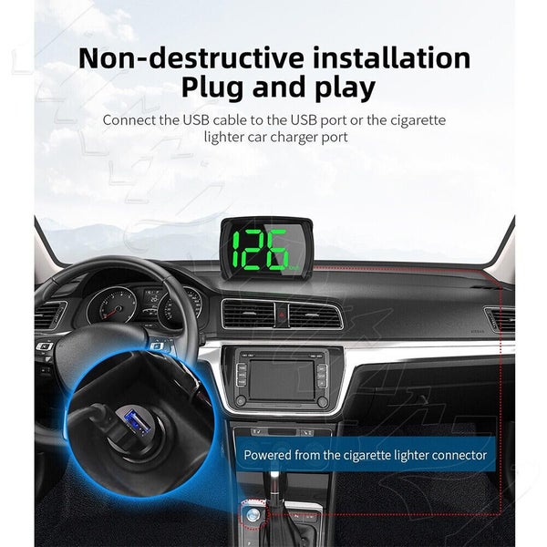 Car Digital GPS Satelite Speedo Speed KMH HUD Head Up Display Universal DM OZ Carousel 12