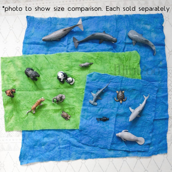 Nuno Felt Play Cloth Large Blue Carousel 3