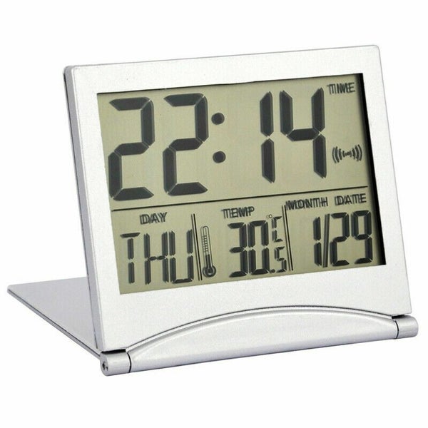 Desk Digital LCD Alarm Clock Time Calendar Temperature Thermometer O1M7 Carousel 12