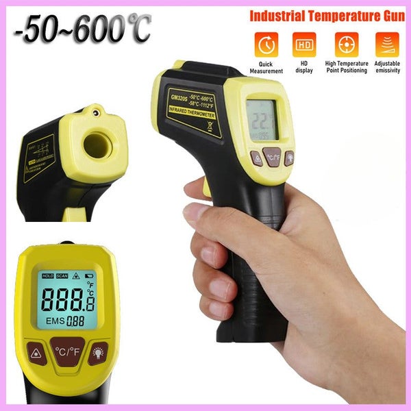 Digital Infrared Thermometer Temperature Gun Laser IR Cooking NEW -50oC-600oC Carousel 1