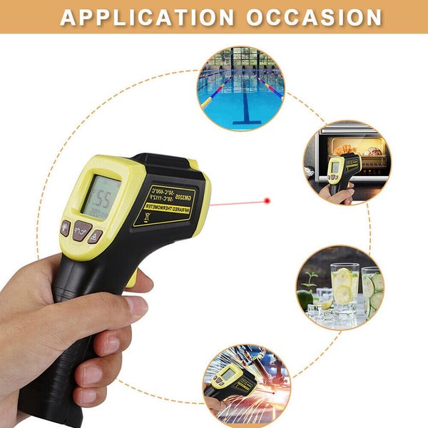 Digital Infrared Thermometer Temperature Gun Laser IR Cooking NEW -50oC-600oC Carousel 2