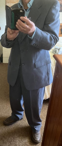 Men's wool/polyester suit. Carousel 1