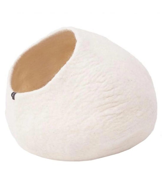 2 x Muskhane Felt Cat Basket - Natural NEW Carousel 3