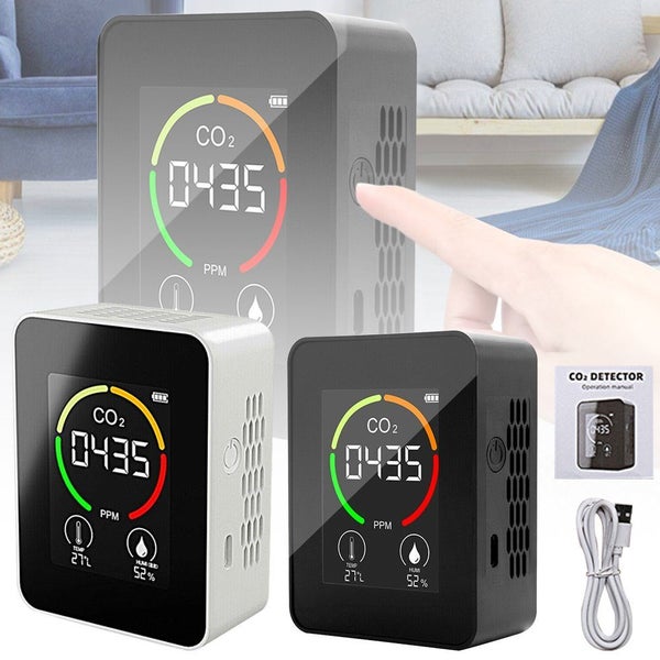 3 in 1 Carbon Dioxide Detector Portable CO2 Detector Air Quality Monitor Meter D Carousel 2