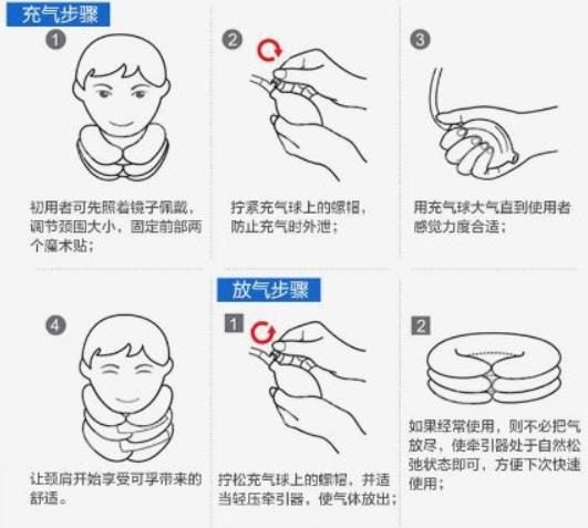 * Brand New Inflatable Spine Alignment Pillow Neck Cervical Traction Pillow # Carousel 4